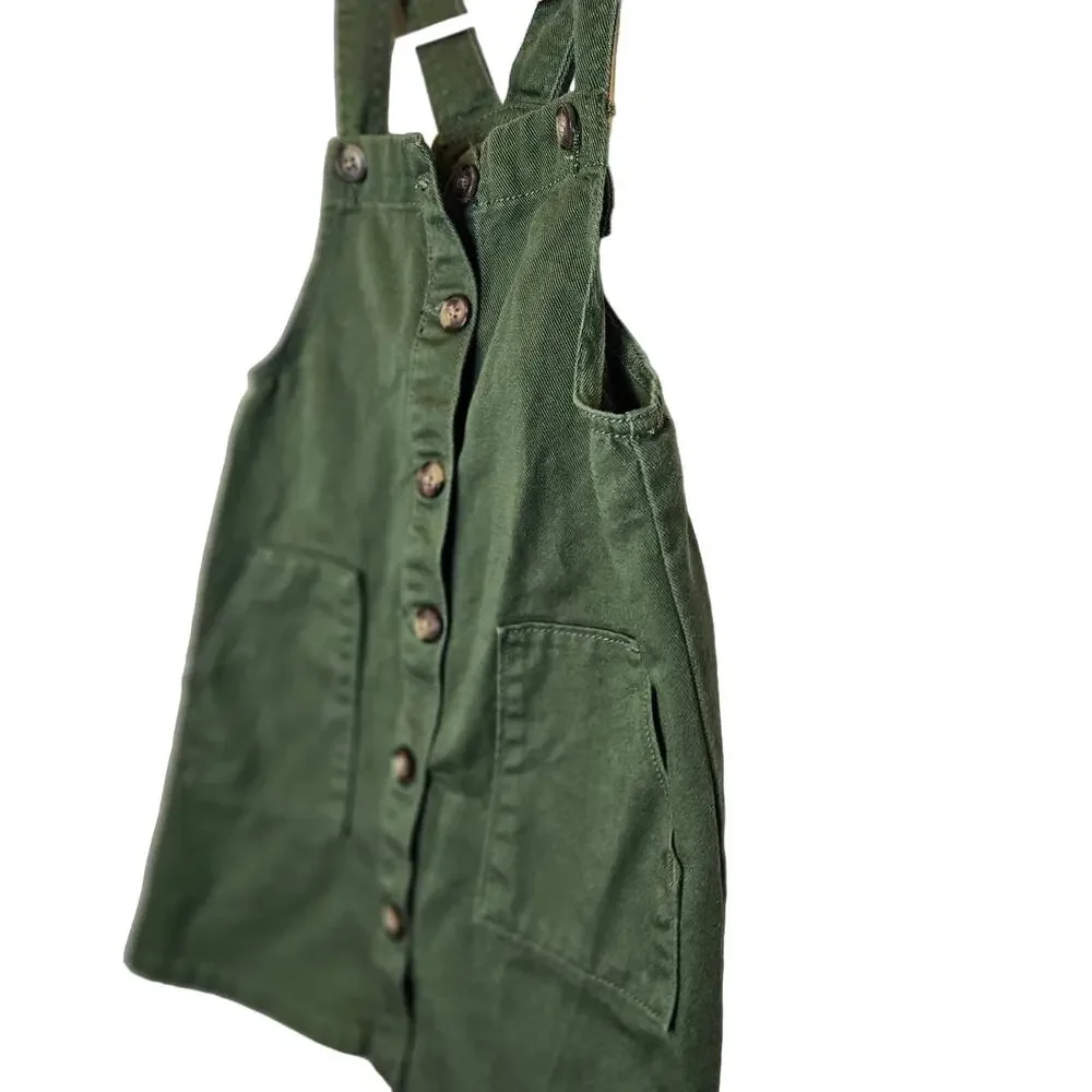 Girls sz 5T Sweatshirt Dress Overall 3 pieces